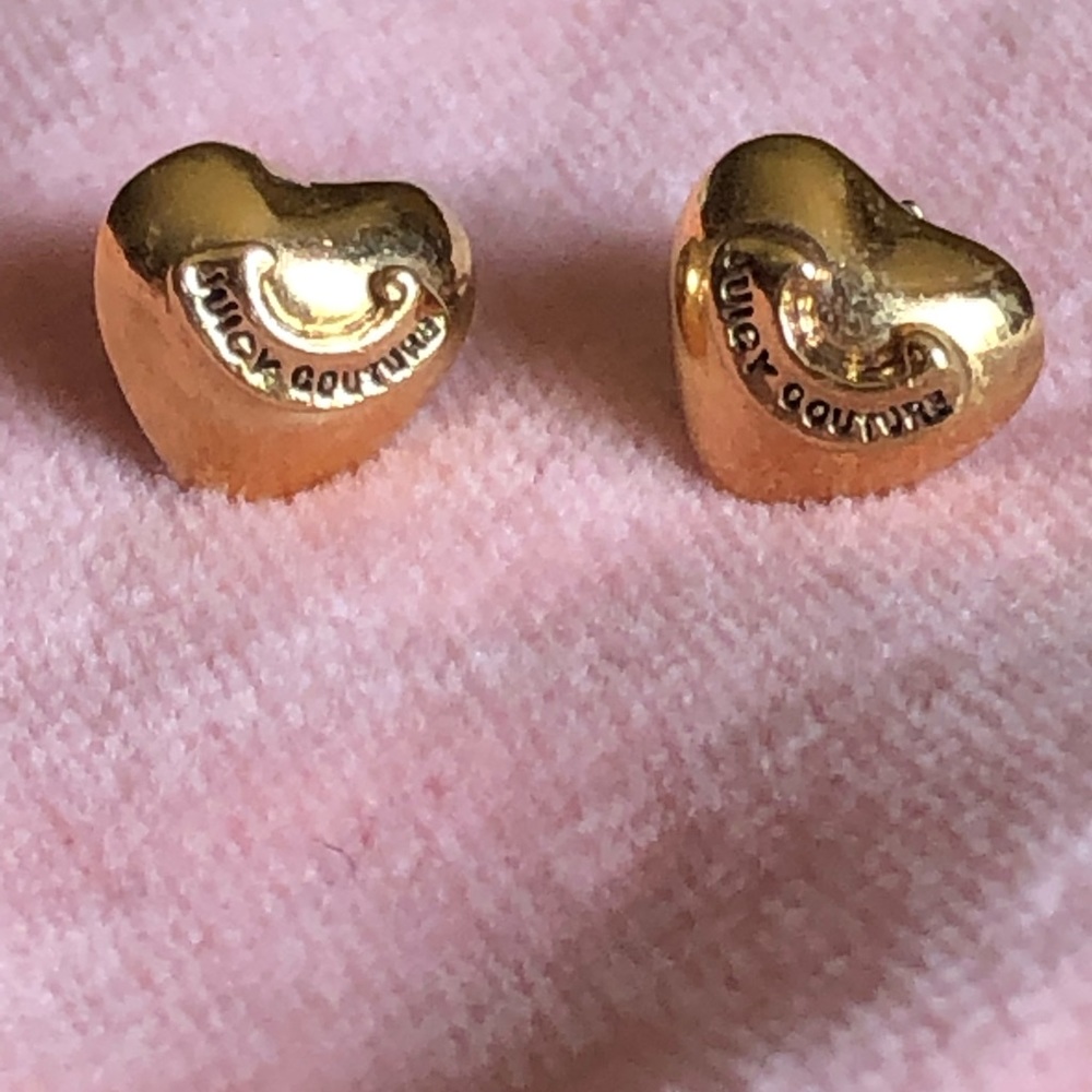 Juicy Couture Heart Stud Earrings